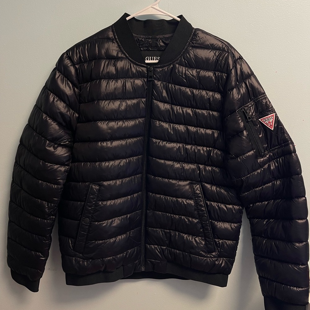 Guess Black Puffer Jacket for Men